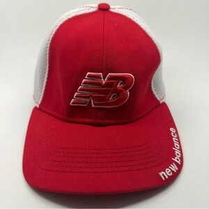New Balance Red & White Mesh Baseball Cap